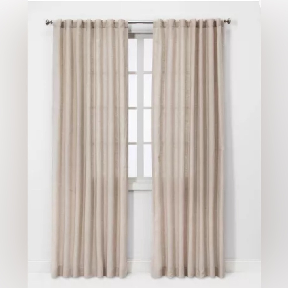 100% Linen Curtains in Natural Oat (84”x54”)